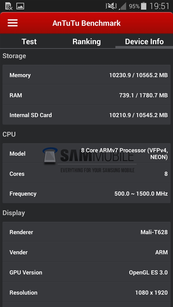 最强Galaxy S5国际版曝光：CPU超给力
