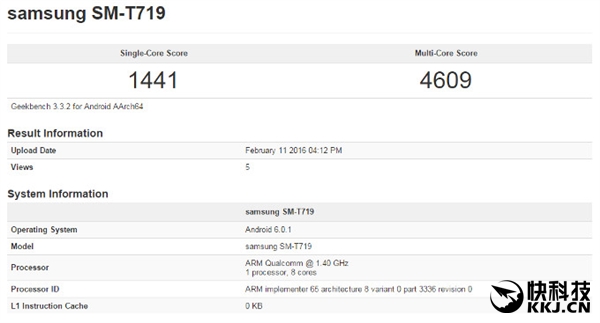 三星Galaxy Tab S3新平板现身：依旧双尺寸