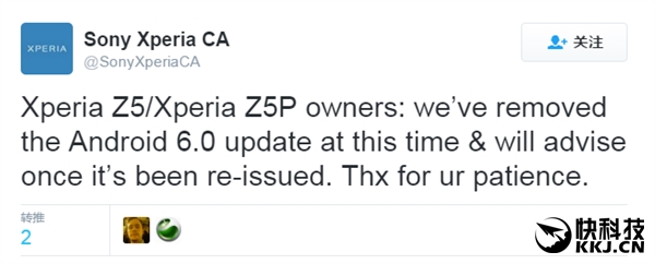 索尼安卓6.0出事了：国行“幸运”逃过一劫