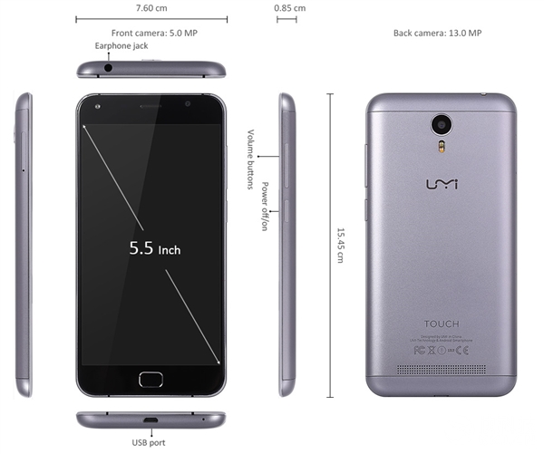 国产安卓6.0千元机Umi Touch发售：刷Win10完爆Lumia 650