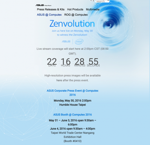 ZenFone 3能否现身 华硕5.30将开发布会 