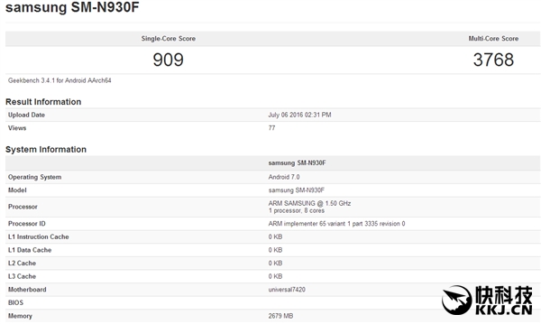 三星Note 7现身：搭载Android 7.0