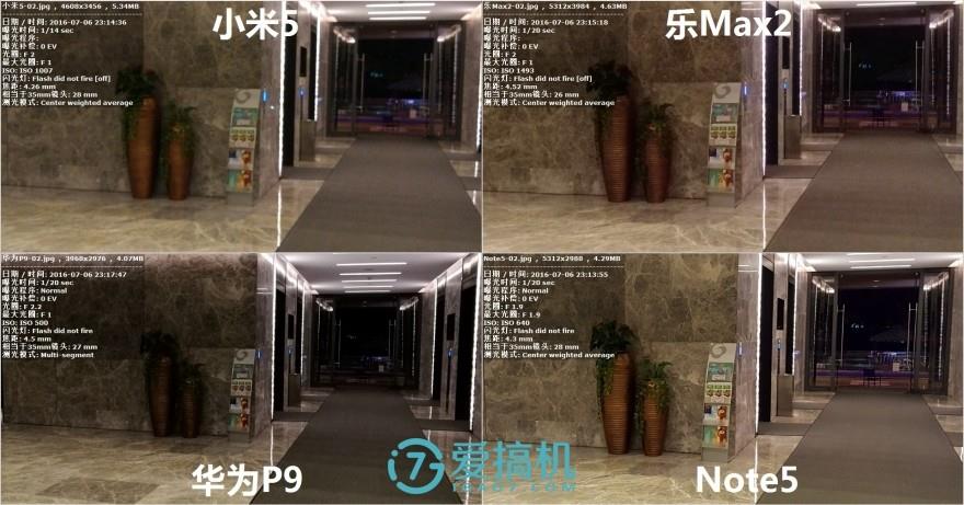 乐Max2/华为P9/小米5/Note5拍照横评：差距真大！