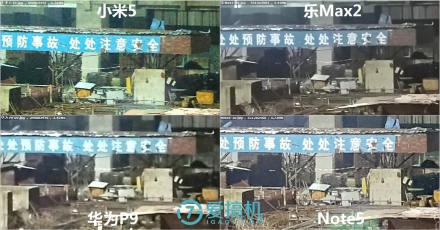 乐Max2/华为P9/小米5/Note5拍照横评：差距真大！