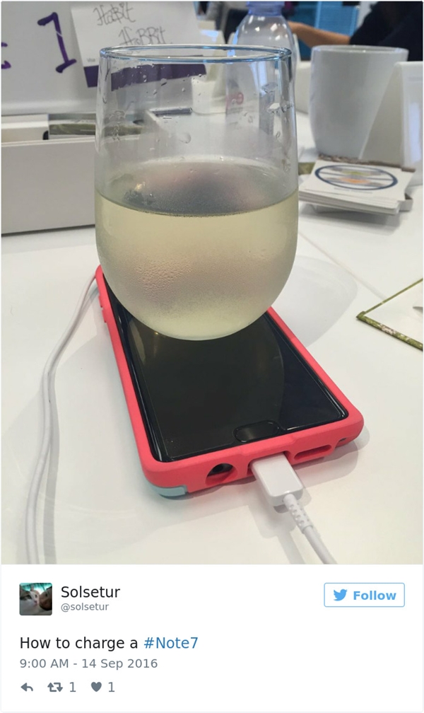 Note 7电池爆炸后 全球网友都不淡定了……