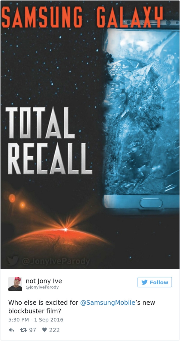 Note 7电池爆炸后 全球网友都不淡定了……