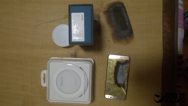 三星药丸！国行金色Note 7首炸：惨不忍睹