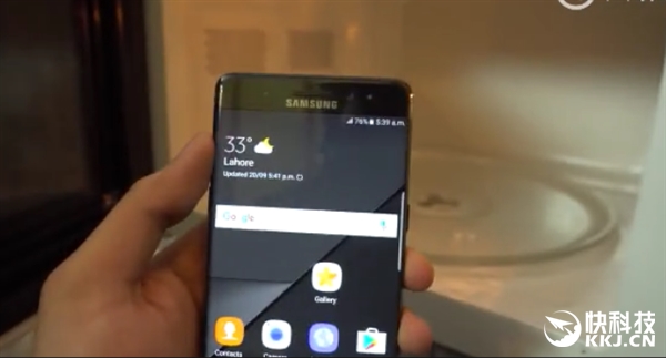 老外亲测：将三星Note 7放微波炉 会爆炸？