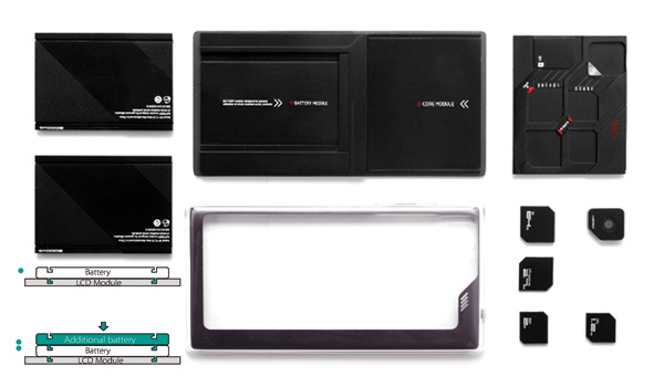 Eco-Mobius模块化概念手机 易组装升级
